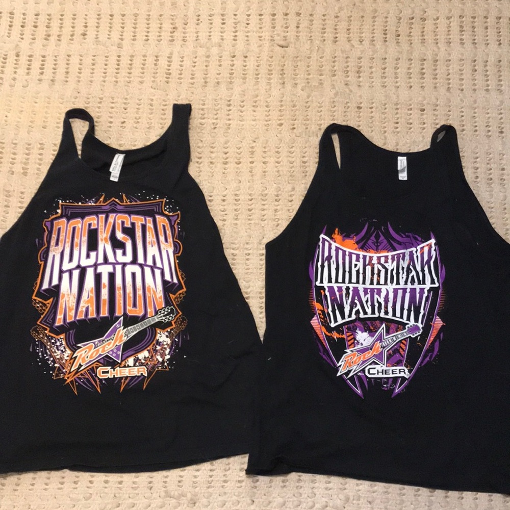 Two rockstar cheer tank tops